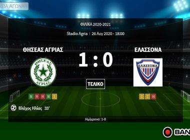 ΘΗΣΕΑΣ- ΕΛΑΣΣΟΝΑ 1-0 (ΦΙΛΙΚΟ) 1 θησεασ