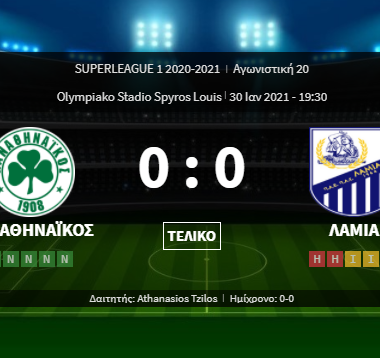 ΠΑΝΑΘΗΝΑΪΚΟΣ - λαμία 0-0 | Στιγμιότυπα - 20ή Αγ. Superleague {30.01.2021} 1 bandicam 2021 01 30 21 36 49 043