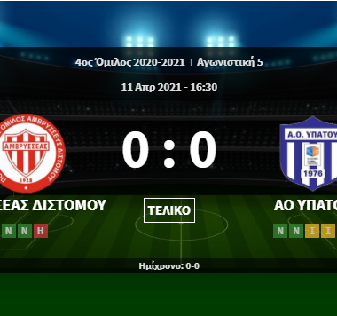 Αμβρυσσέας Διστόμου-Α.Ο. Υπάτου 0-0 (VIDEO) 1 bandicam 2021 04 12 11 27 52 212