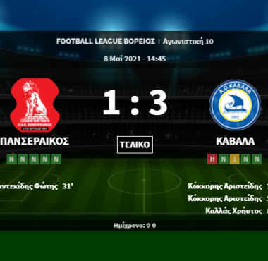 Πανσερραϊκός - Καβάλα 1-3 (VIDEO) 1 bandicam 2021 05 08 16 36 34 064