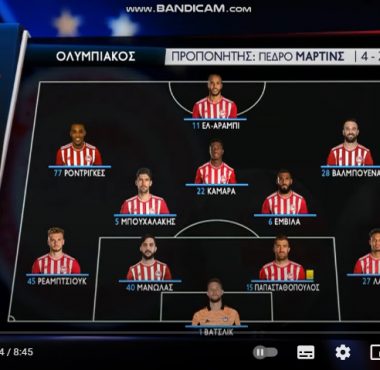 Ολυμπιακός Παναιτωλικός 3-1 21η Αγωνιστική Super League Στιγμιότυπα (2/2/2022) 1 bandicam 2022 02 02 19 19 59 108